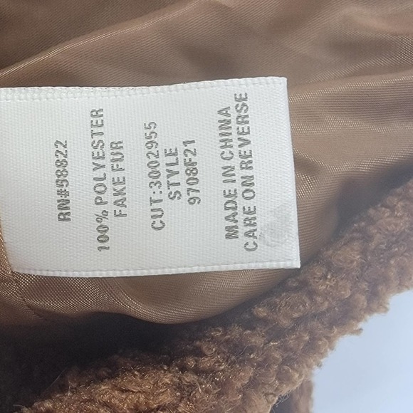 MAX Studio Brown sherpa moto jacket - Picture 11 of 16